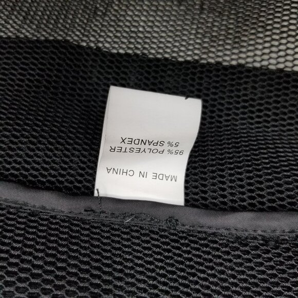 Luxe Moda mesh moto style jacket black size S small 3/4 sleeve zippers summer T - Picture 7 of 9